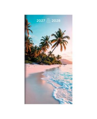 2027-2028 Beaches Small Monthly Pocket Planner