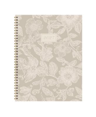 2027 Cream and Taupe Large Weekly Monthly Planner