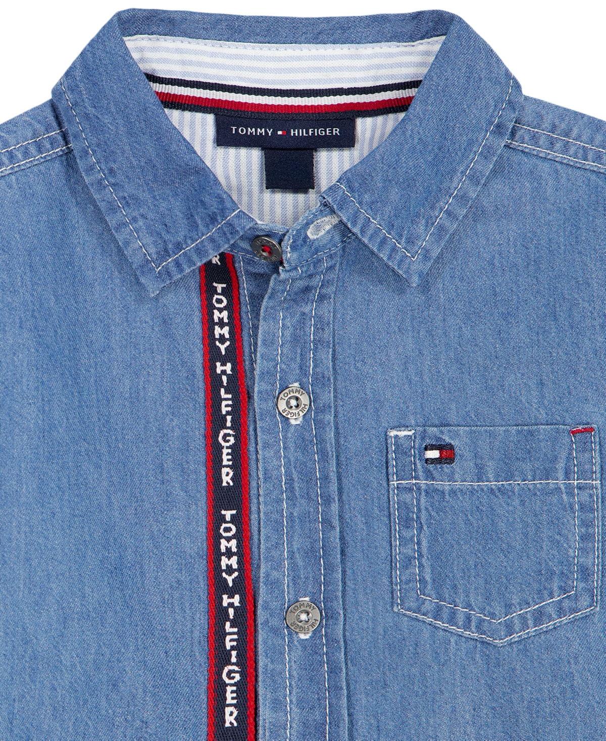 Tommy Hilfiger Toddler Boys' 2T-5T Long-Sleeve Shirt and Pants, 2-Piece Set