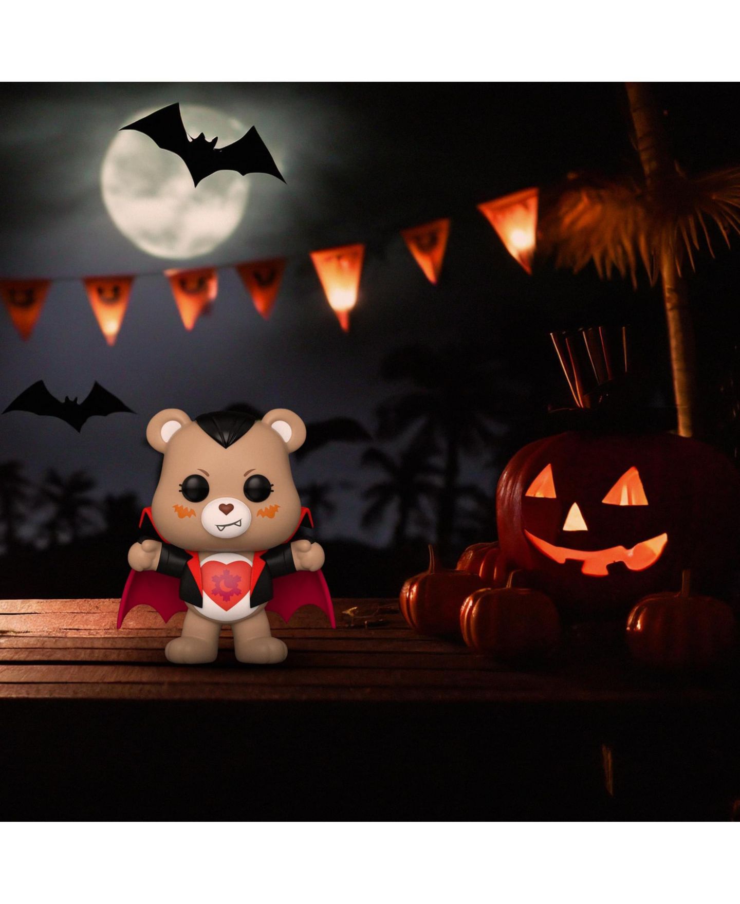 Детская фигурка Funko Pop! Care Bears X Universal Monsters Tenderheart Bear as Dracula 3.75" Vinyl Figure, Ages 8+, цвет: Assorted Pre-Pack — фото 4