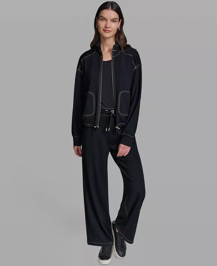 Women's Jersey Bomber Jacket - thumbnail 2