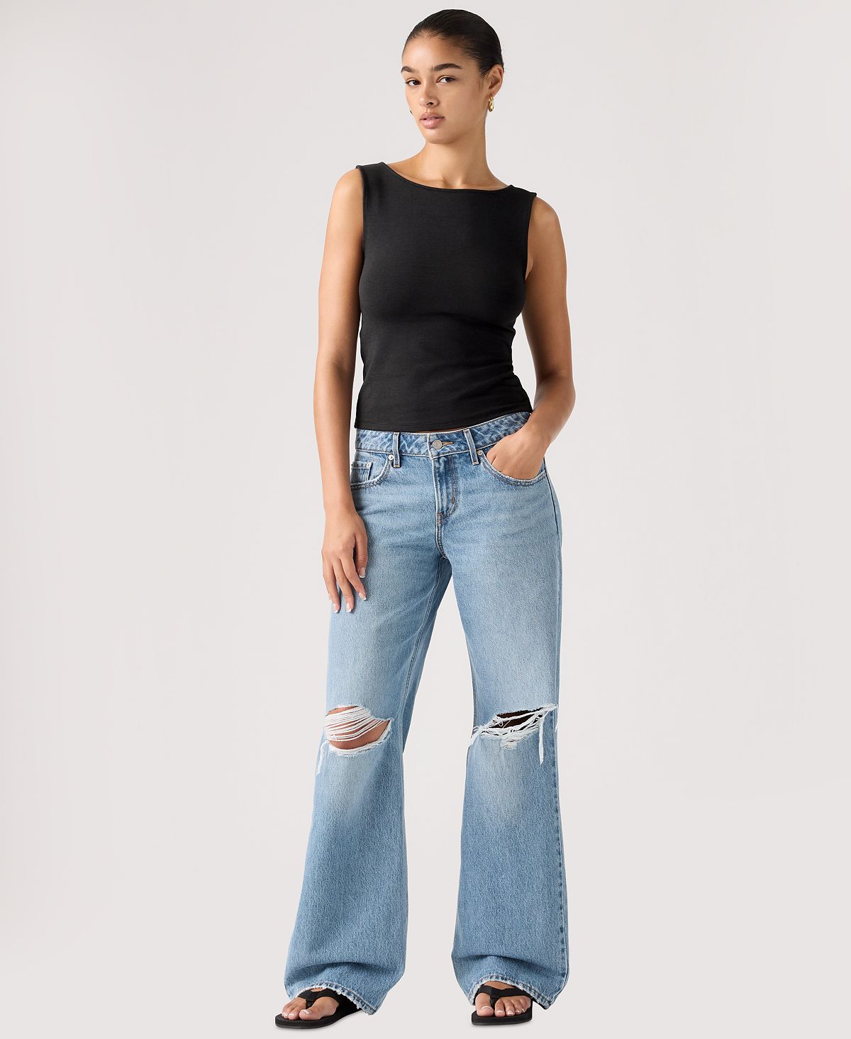 Levi's® Premium Women's Low Loose Straight-Leg Jeans view 2 — MAYCSS fashion products
