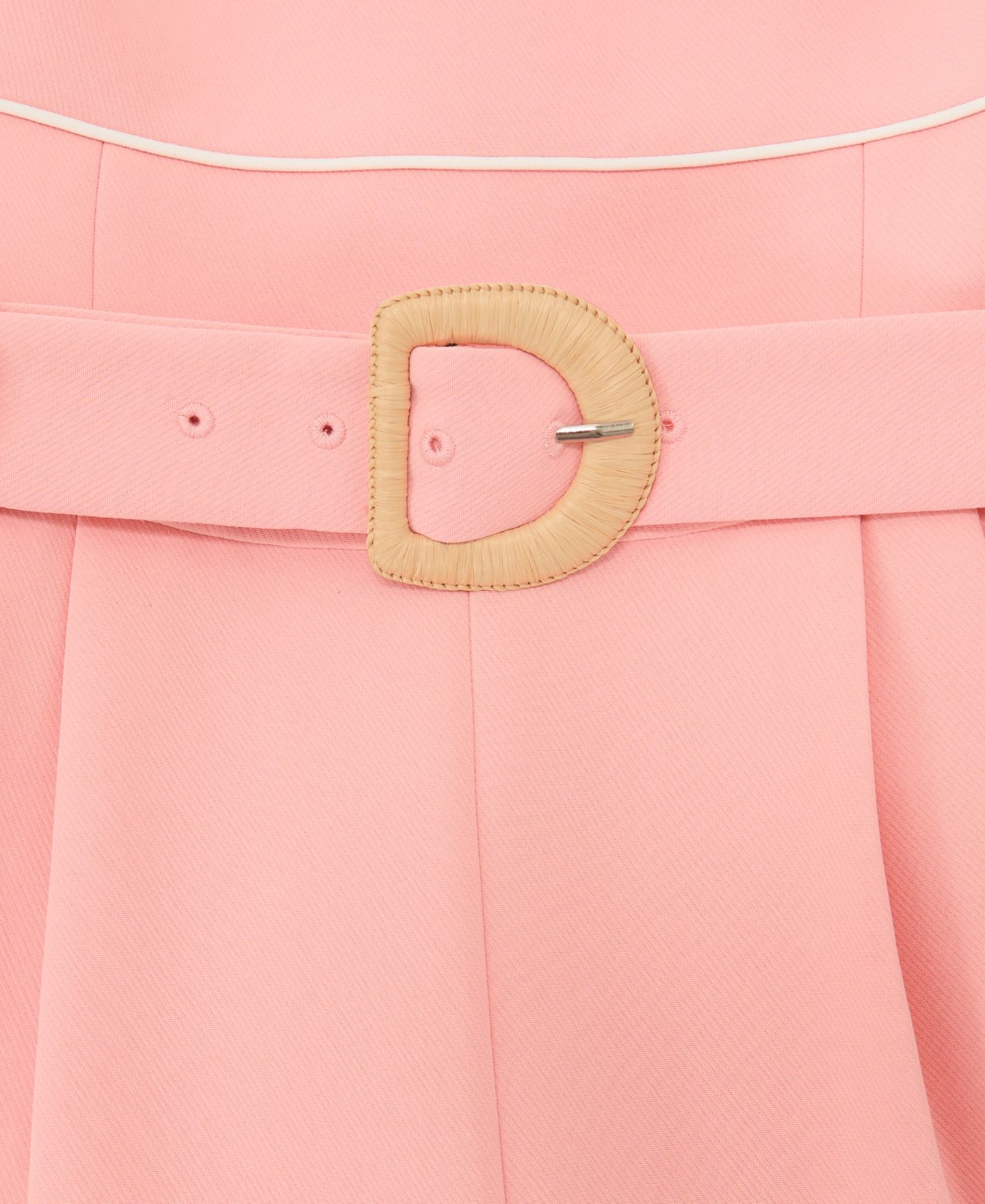 Женский комбинезон REISS Tipped Wide-Leg Belted Jumpsuit, цвет: Розовый — фото 4