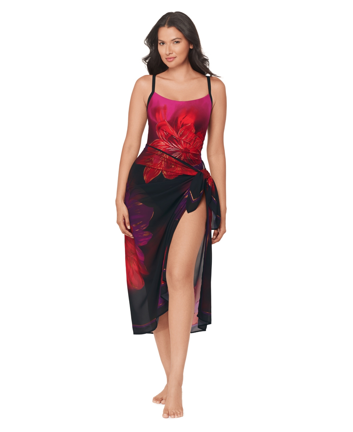 Miraclesuit Women's Petali Rosa Swim Cover-Up Pareo