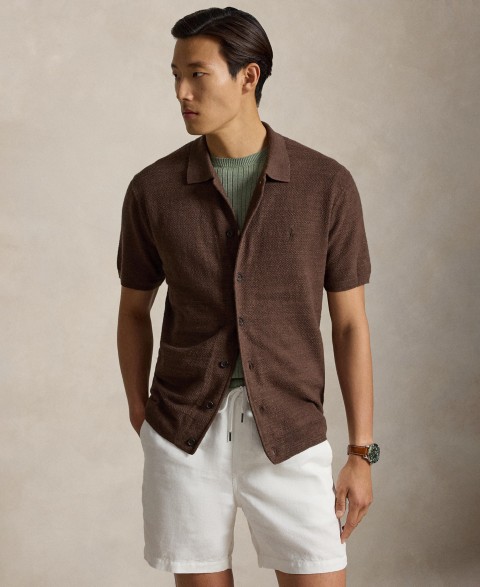 Мужские кардиганы Polo Ralph Lauren Men's Cotton-Linen Cardigan Shirt