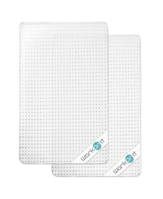 30" x 48" Office Chair Mat for Low Pile Carpet (2 Pack), Clear Heavy Duty Non-Slip Thick Desk Chair Floor Protector for Home and Office