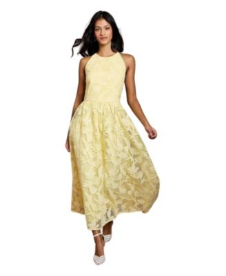 Women's Halterneck Lace Midi Dress