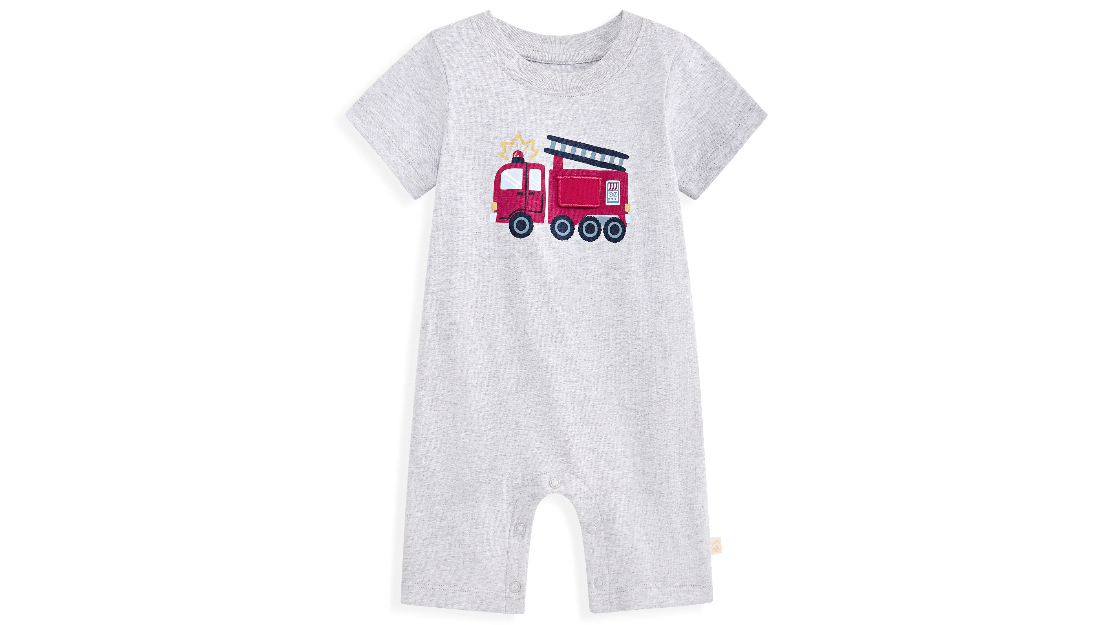 First Impressions Baby Boys' 0M-24M Firetruck Cotton Romper, Macy's Exclusive