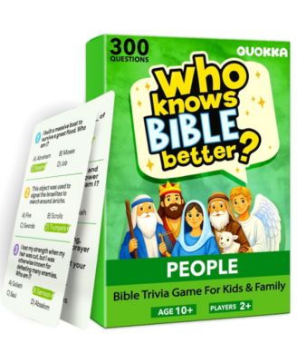 Trivia Card Games for Family - Bible and Generations Collections with 300 to 900 Questions for Game Night and Sunday School
