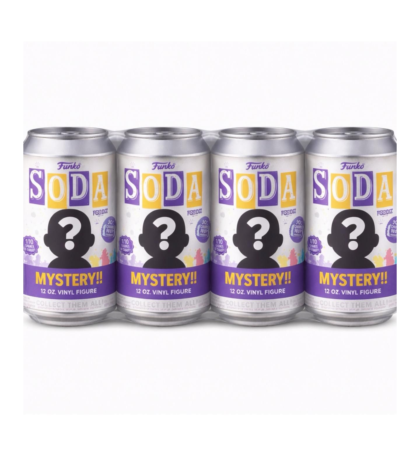Детские фигурки Funko Pack of 4 Surprise Mystery Soda Figure Randomly Selected, цвет: Assorted Pre-Pack — фото 1