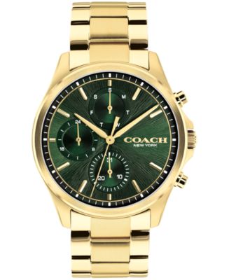 COACH Men's Oliver Gold-Tone Stainless Steel Bracelet Watch 41mm