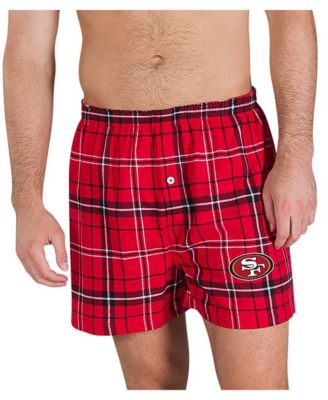 Men's Scarlet/Black San Francisco 49ers Ultimate Flannel Boxers