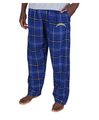 Men's Royal Los Angeles Chargers Ultimate Plaid Flannel Pants