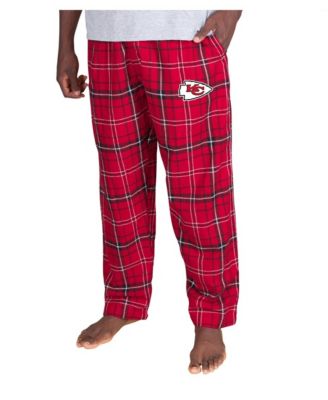 Men's Red Kansas City Chiefs Ultimate Plaid Flannel Pants