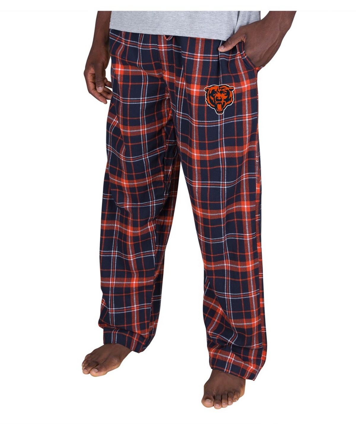 Concepts Sport Men's Navy Chicago Bears Ultimate Plaid Flannel Pants