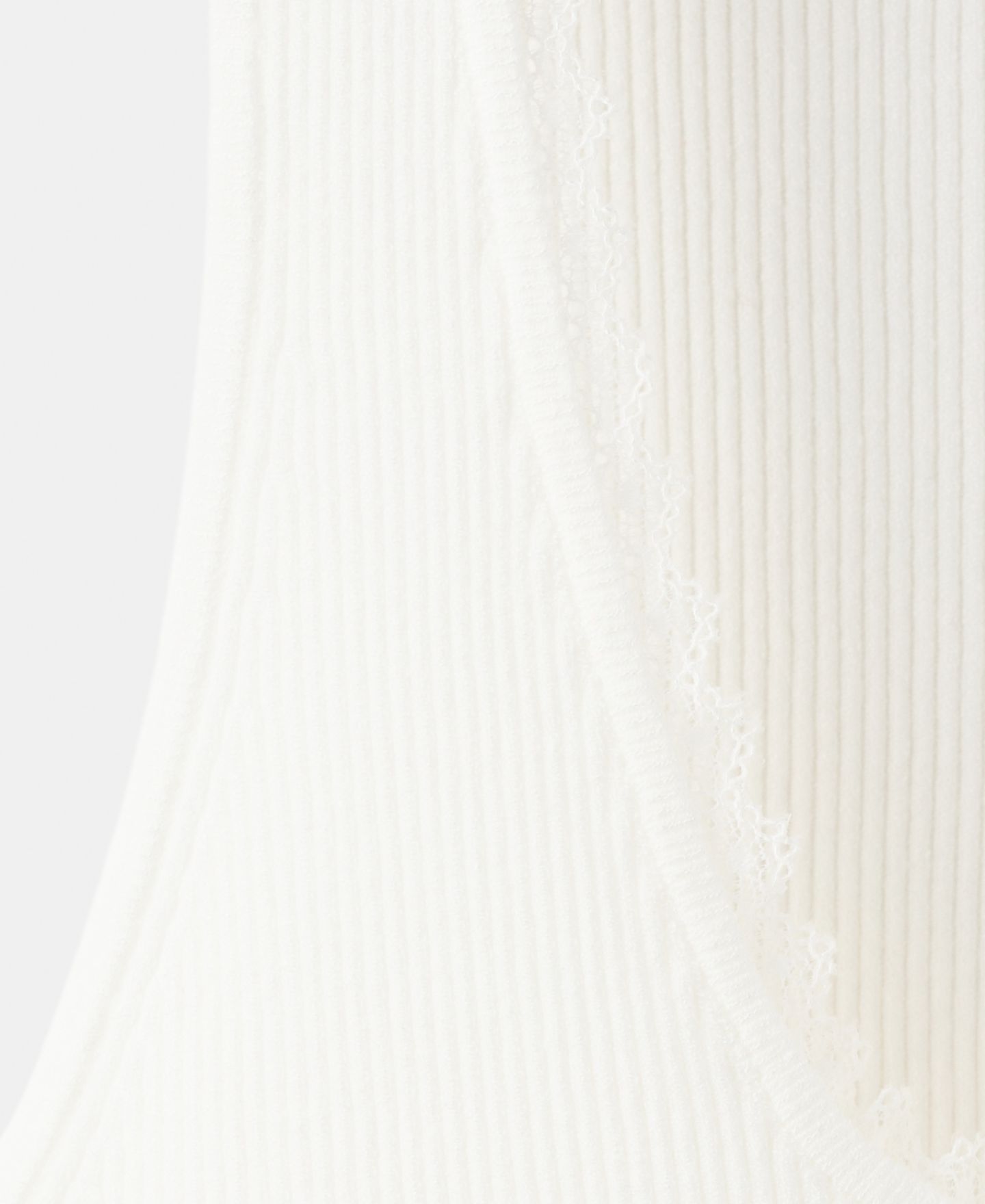 Женский топ Mango Lace Detail Ribbed, цвет: Экрю — фото 3