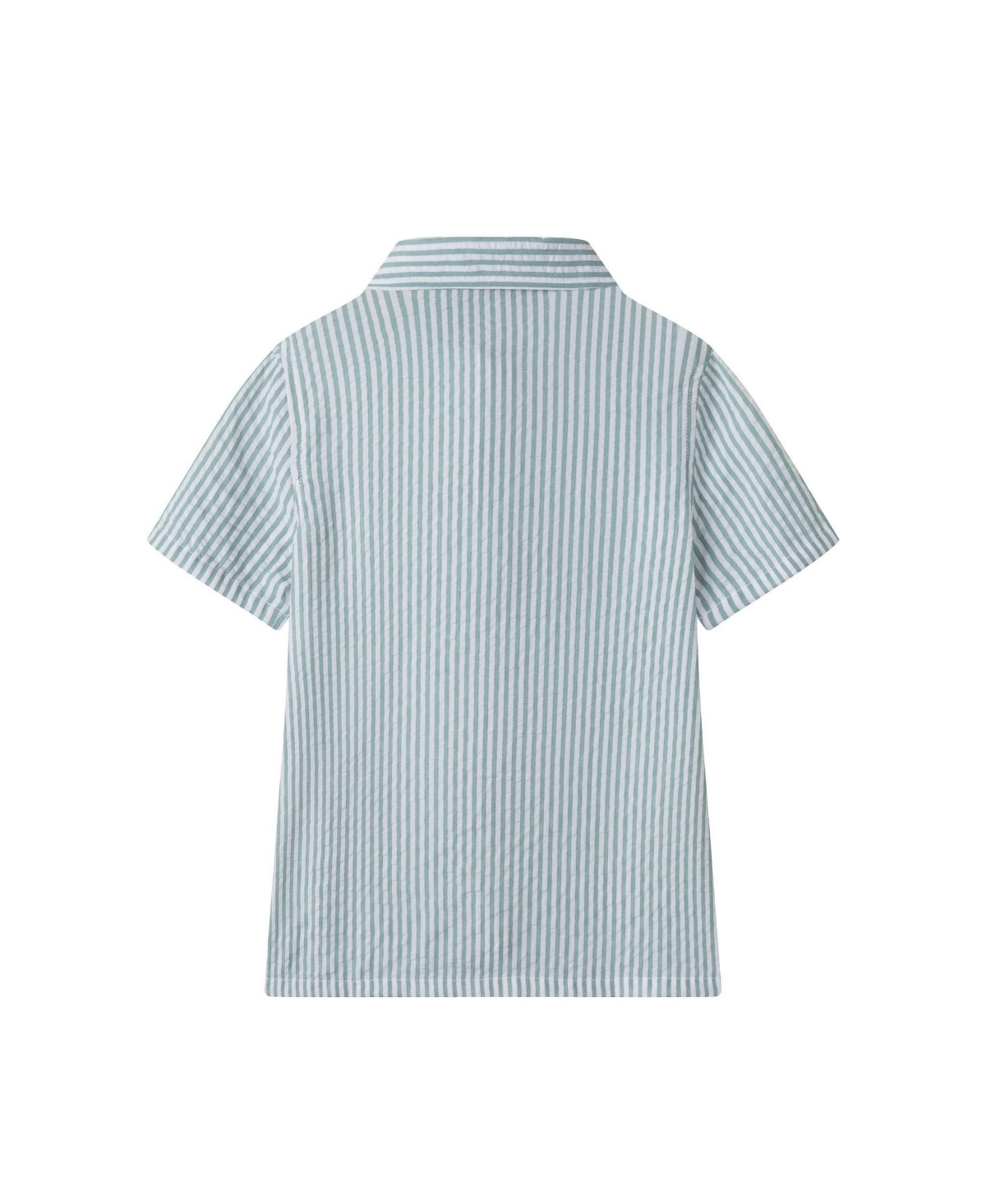 Andy & Evan Toddler Boys Toddler/Child Teal Striped Buttondown and Linen Shorts Set