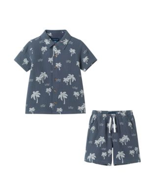 Big Boys Little/Big Tropical Palm Tree Gauze Set