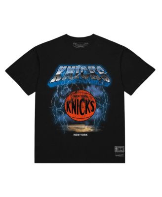 Men's Black New York Knicks Lightning T-Shirt