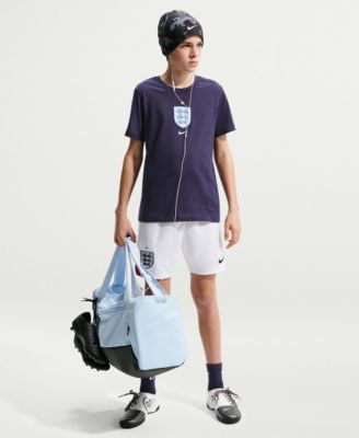 Big Boys and Girls Navy England National Team Crest T-Shirt