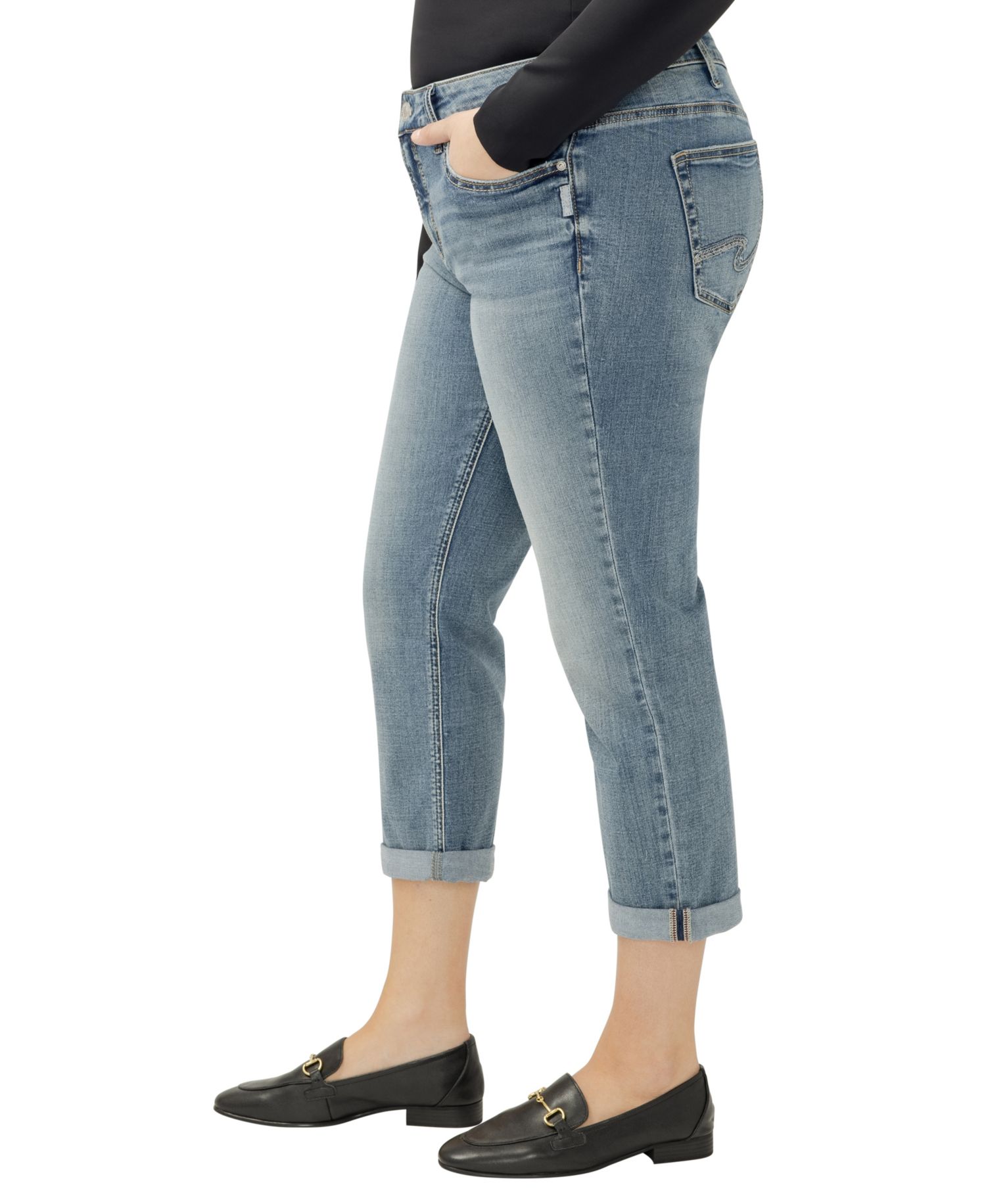 Plus Size Elyse Capris Jeans