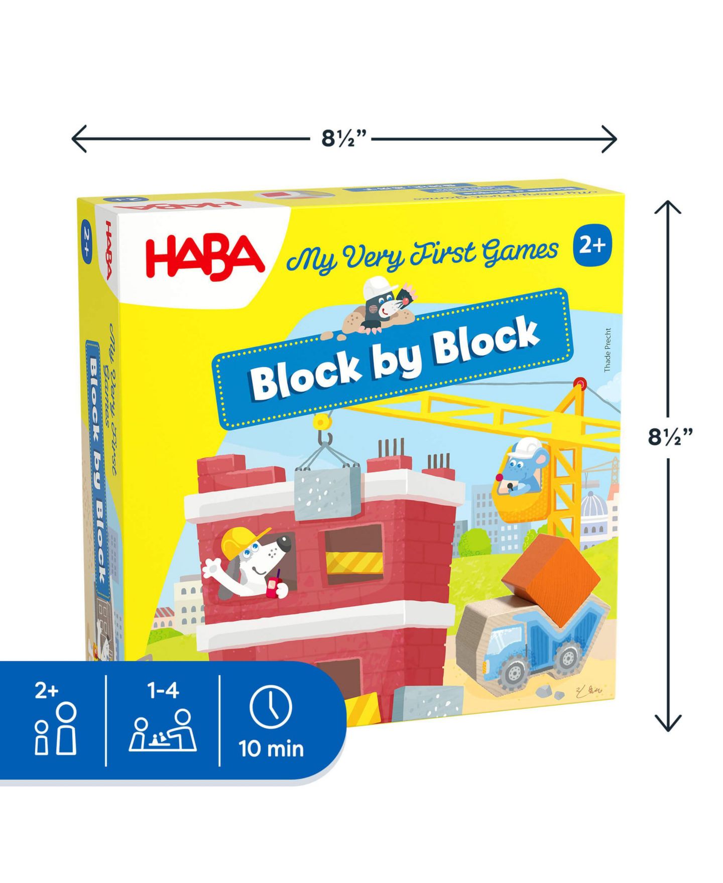 Детские настольные игры Haba Block by Block Board Game, Ages 2+ — фото 8
