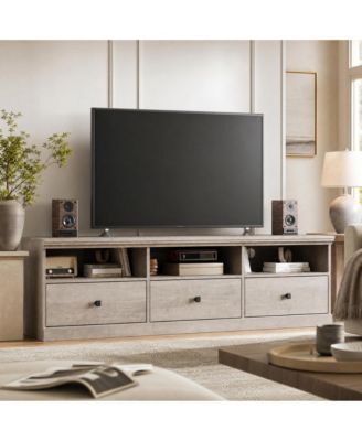 3-Drawer TV Console Table, 70 Inch Wide Media Stand with Storage for Living Room Entertainment Center