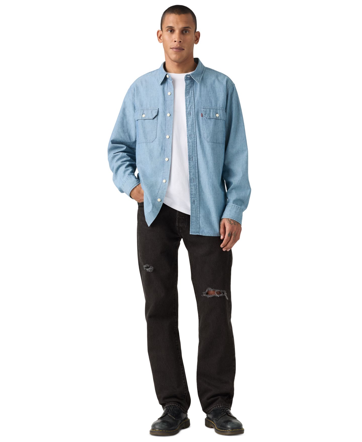 Мужские джинсы Levi's 501™ Regular-Fit Button Fly, цвет: Brooklyn Deluxe — фото 2