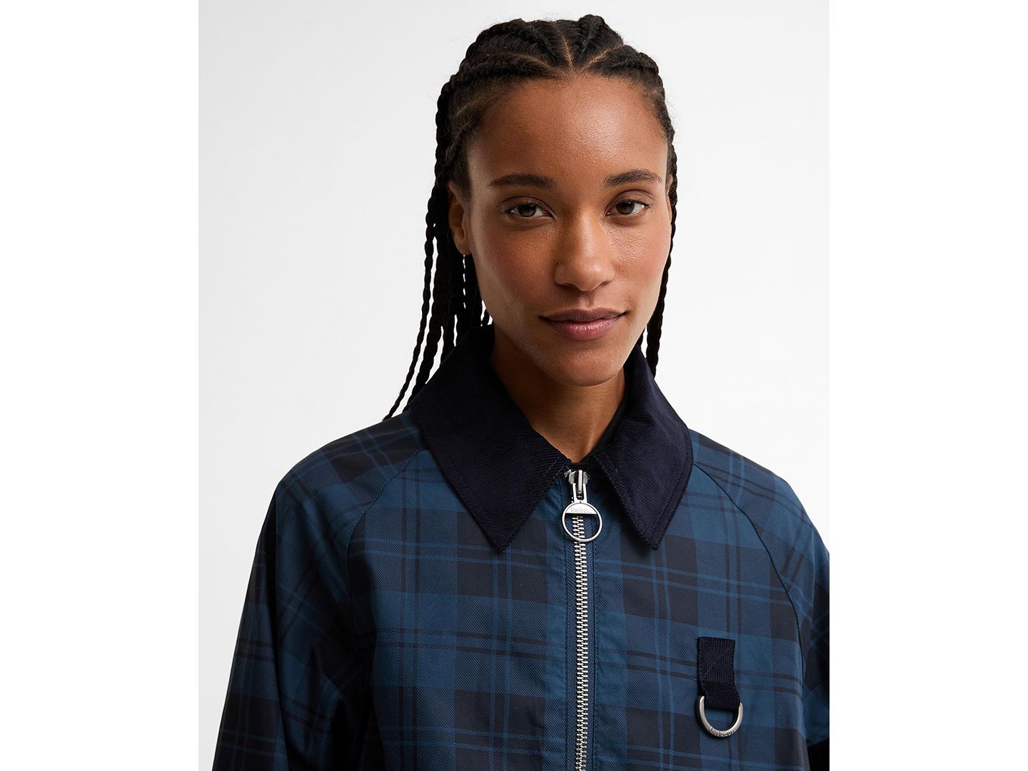 Женская куртка Barbour Baiton Cord Collar Casual, цвет: Морской — фото 4