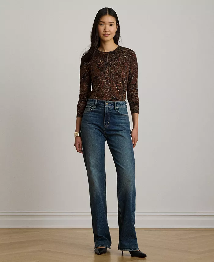 Women's Paisley Long-Sleeve Sweater - thumbnail 2