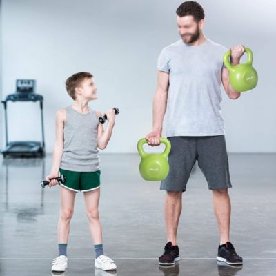 Kettlebell Set, Strength Training Kettlebells Weight Set for Women, Vinyl Coated Kettle Bell for Home Gym Workout Weight Lifting Equipment