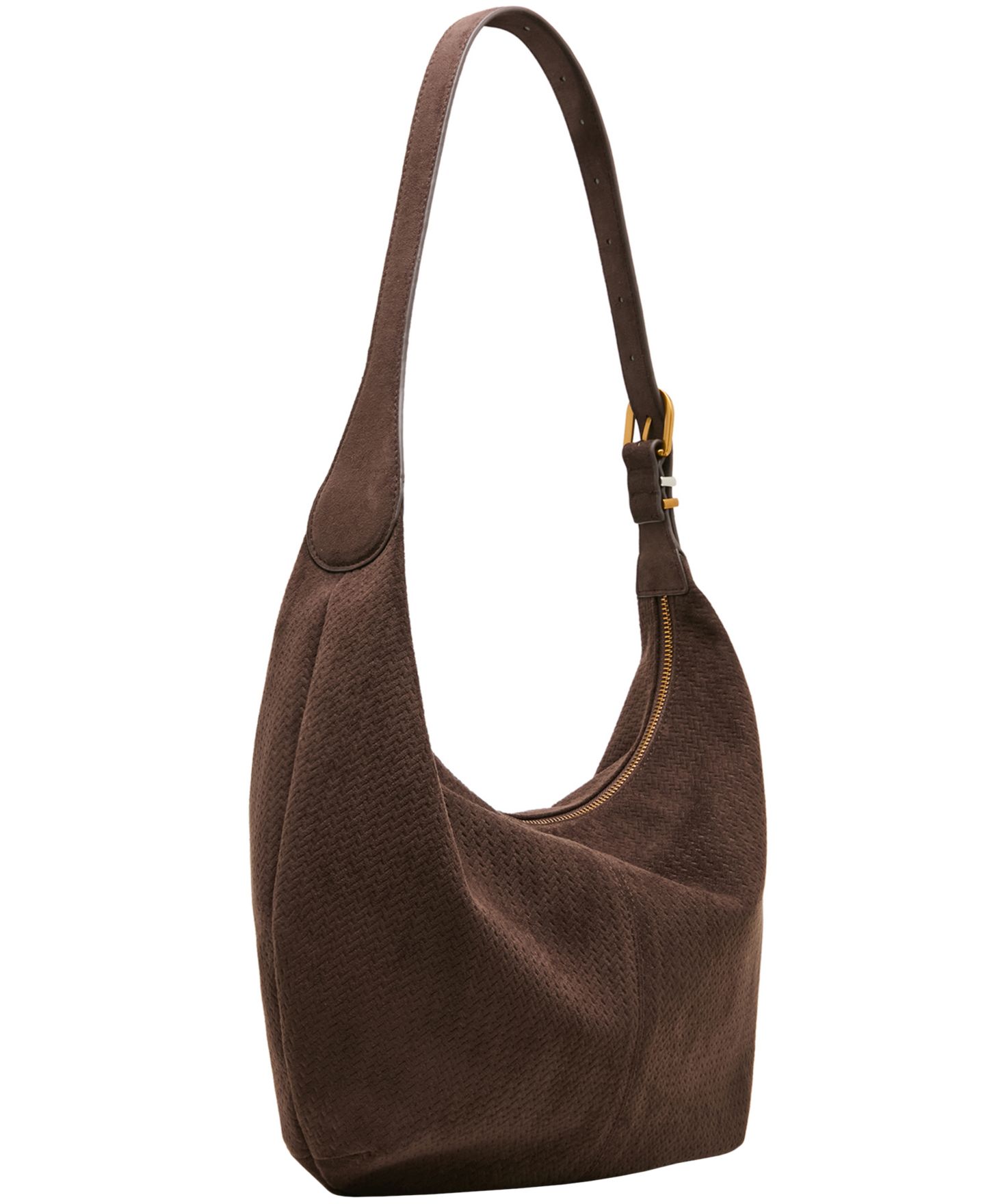 Женская сумка Steve Madden Olga Woven Small Shoulder Handbag, цвет: Шоколадный — фото 3