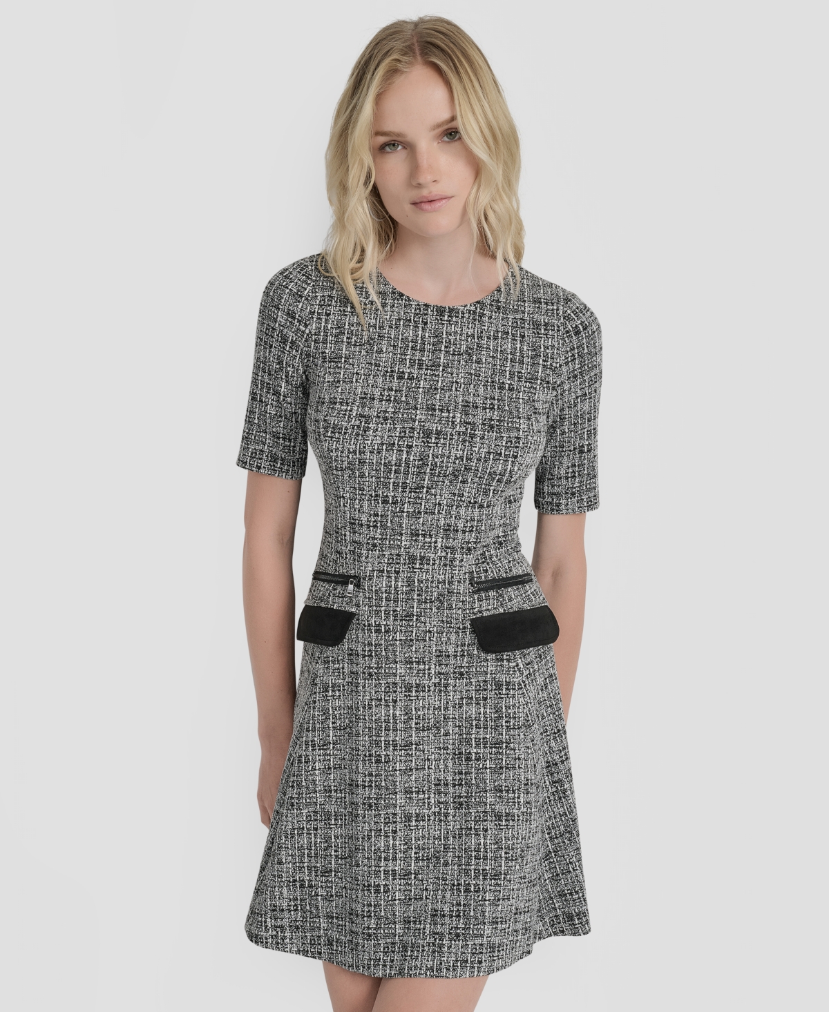 Dkny Women's Short-Sleeve Fit & Flare Dress