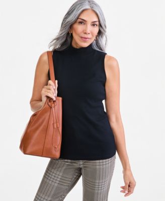 Women's Mock Neck Cotton Tank