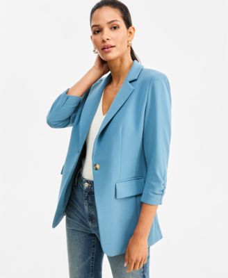 Women's 3/4-Sleeve Notch-Collar Blazer