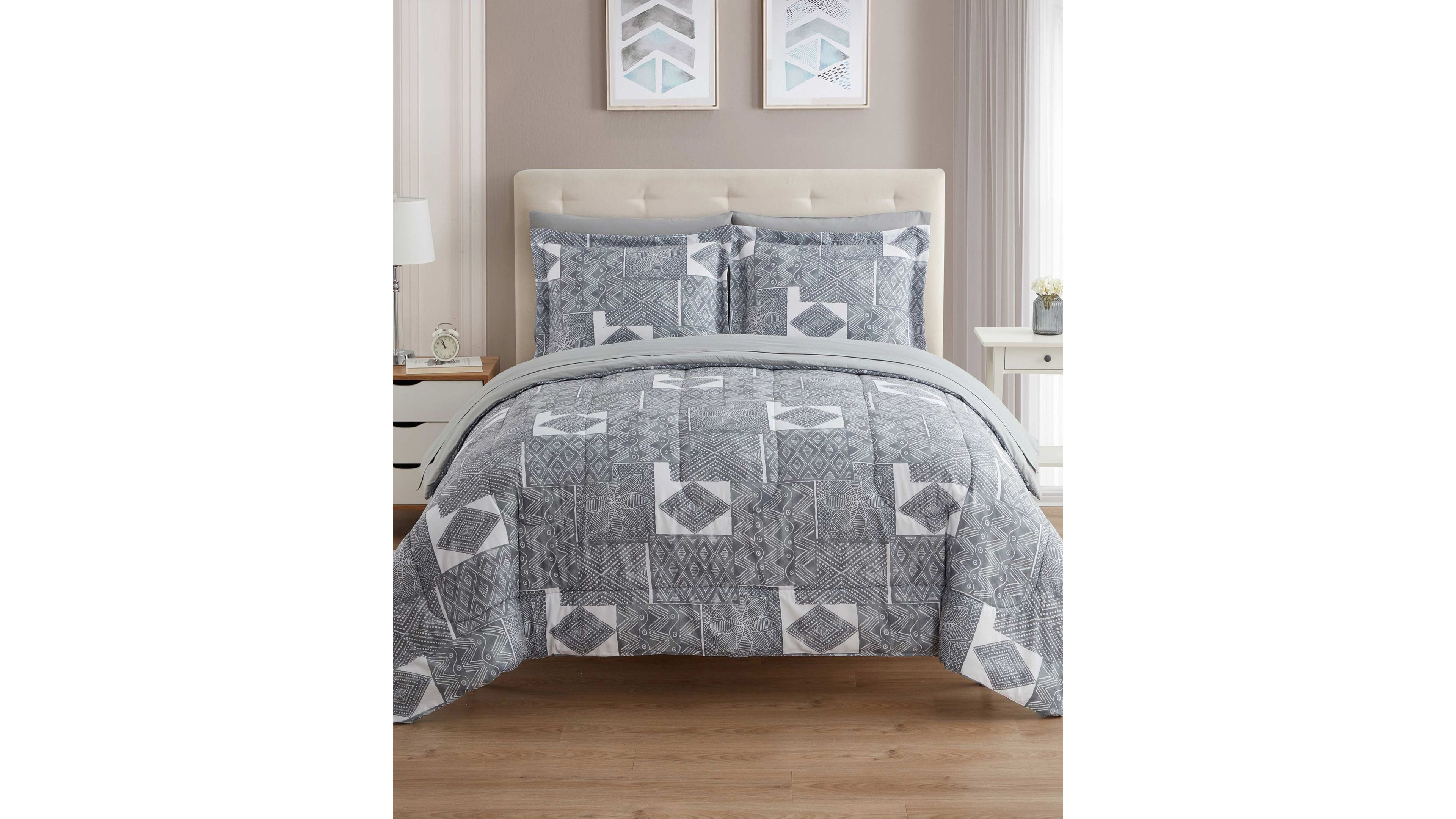 Sweet Home Collection Tulsa Down Alternative 5-Piece Comforter Set, Twin
