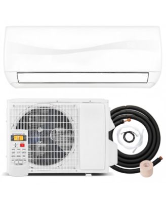 9000 BTU 19 SEER2 115V Ductless Mini Split Air Conditioner Heat Pump, White