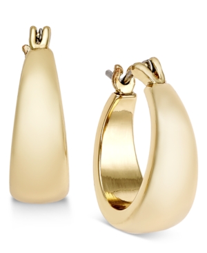 image of Charter Club Gold-Tone Huggie Hoop Earrings