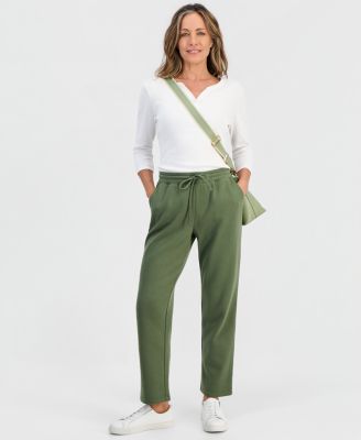 Petite Cotton Fleece Drawstring Sweatpants