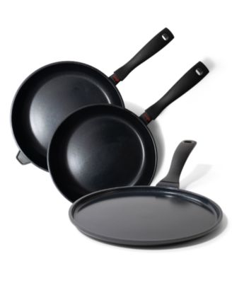 Energy 3-Piece Ceramic Nonstick Frying Pan Set - 8", 12", 11" Pancake Pan