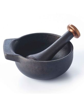 Nori Cast Iron Mortar & Pestle Set, 2-Cup