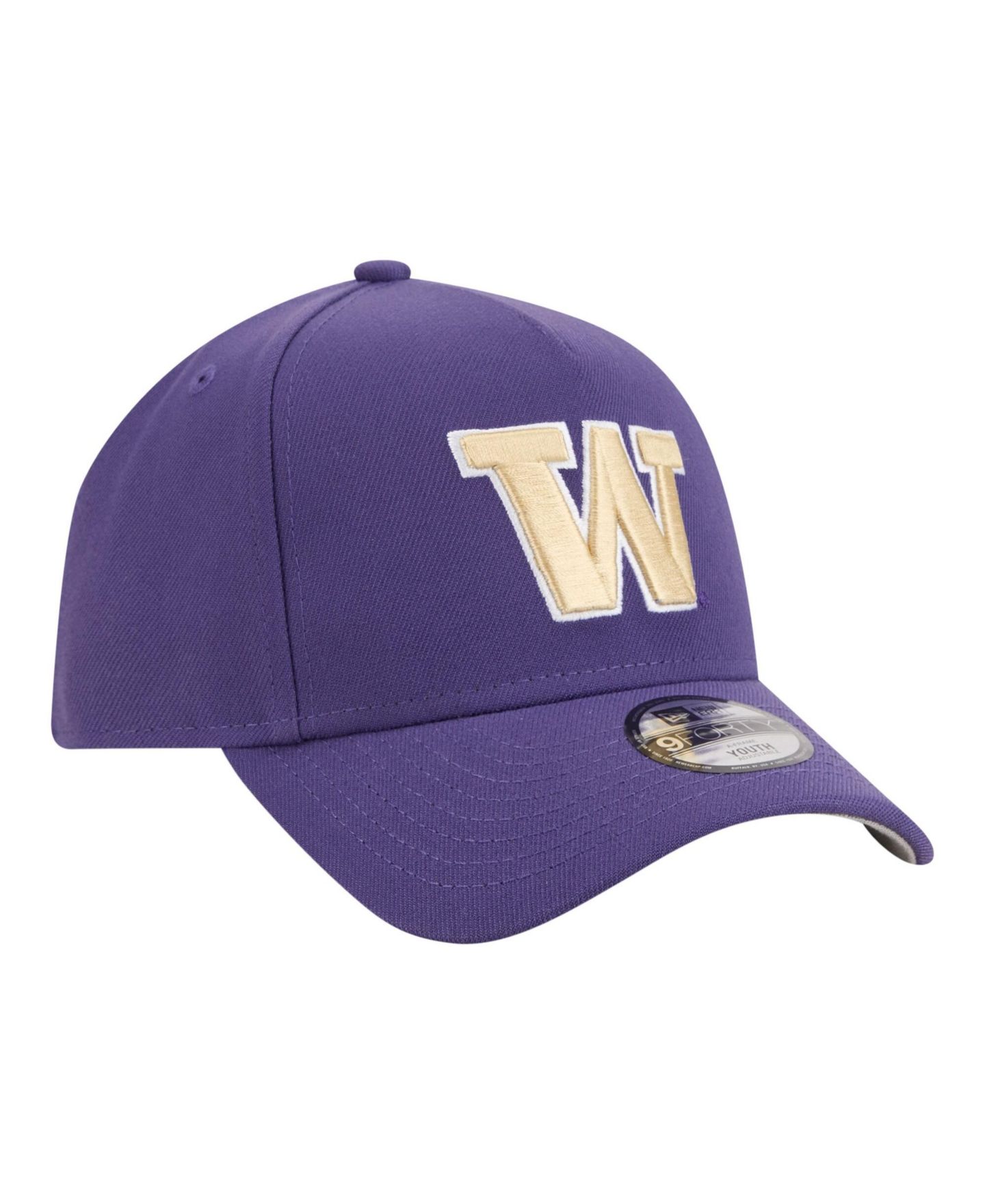 Детская кепка New Era Purple Washington Huskies 9FORTY A-Frame Adjustable Hat — фото 4