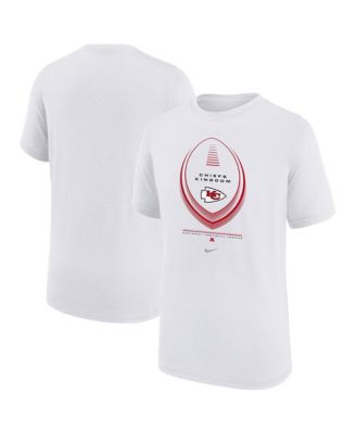 Big Boys and Girls White Kansas City Chiefs Icon Legend Dri-FIT T-Shirt