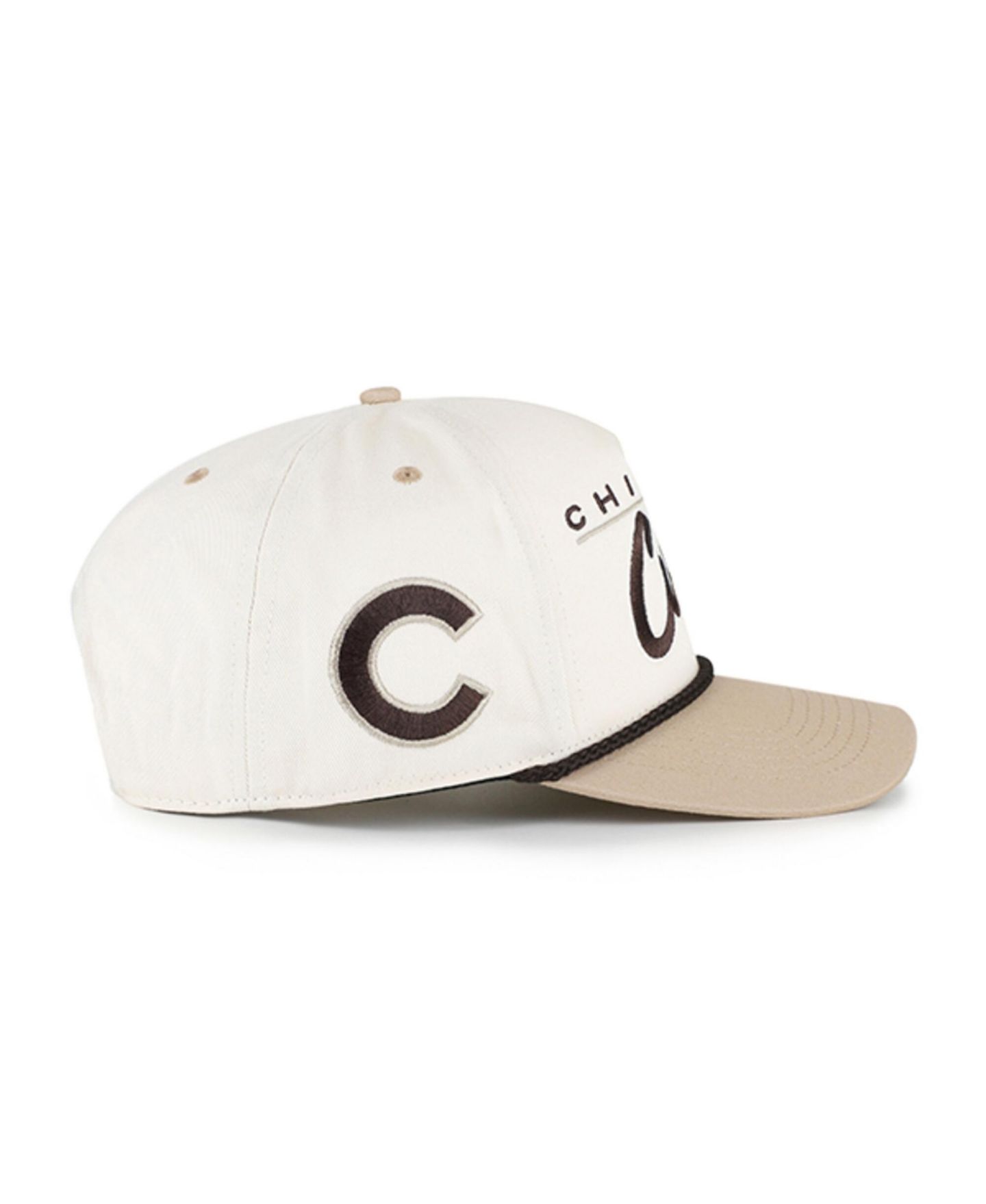 Мужская кепка '47 Brand Natural/Tan Chicago Cubs Neutral Terrain Hitch Rope Adjustable Hat — фото 2