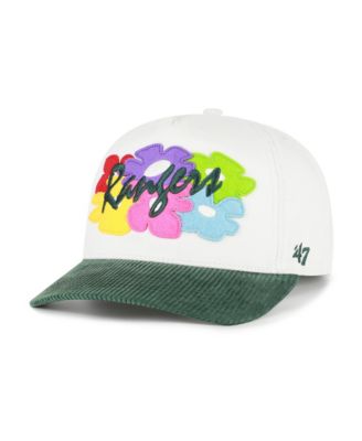 Men's White/Green Texas Rangers Flora Gallery Hitch Adjustable Hat