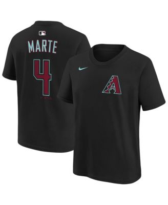 Big Boys and Girls Ketel Marte Black Arizona Diamondbacks Name & Number T-Shirt
