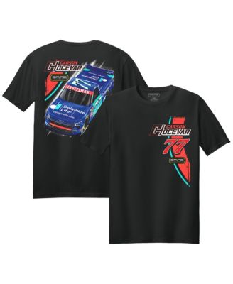 Men's Black Carson Hocevar 77 Delaware Life T-Shirt