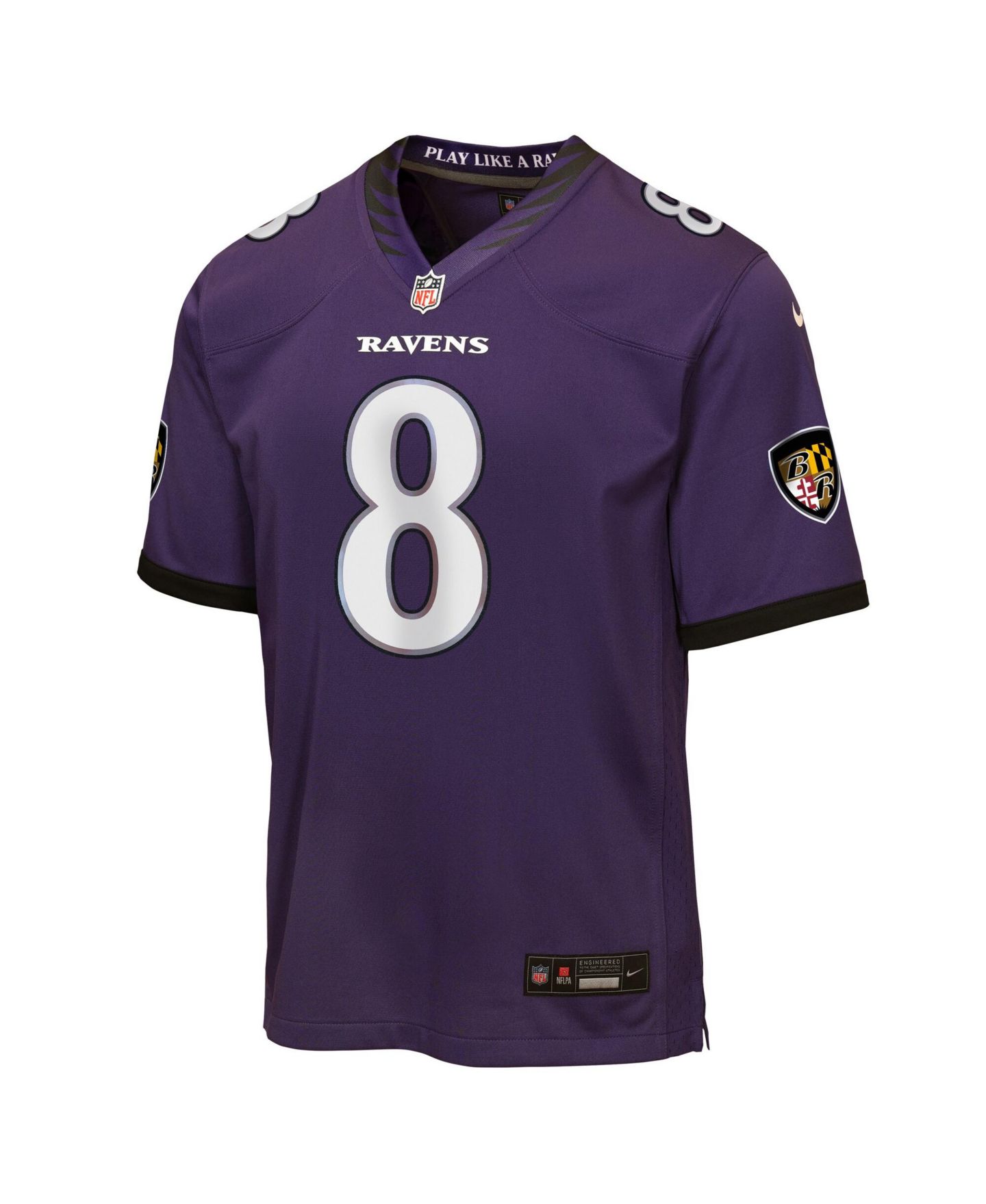 Детское джерси Nike Lamar Jackson Baltimore Ravens Team Game, Purple — фото 2