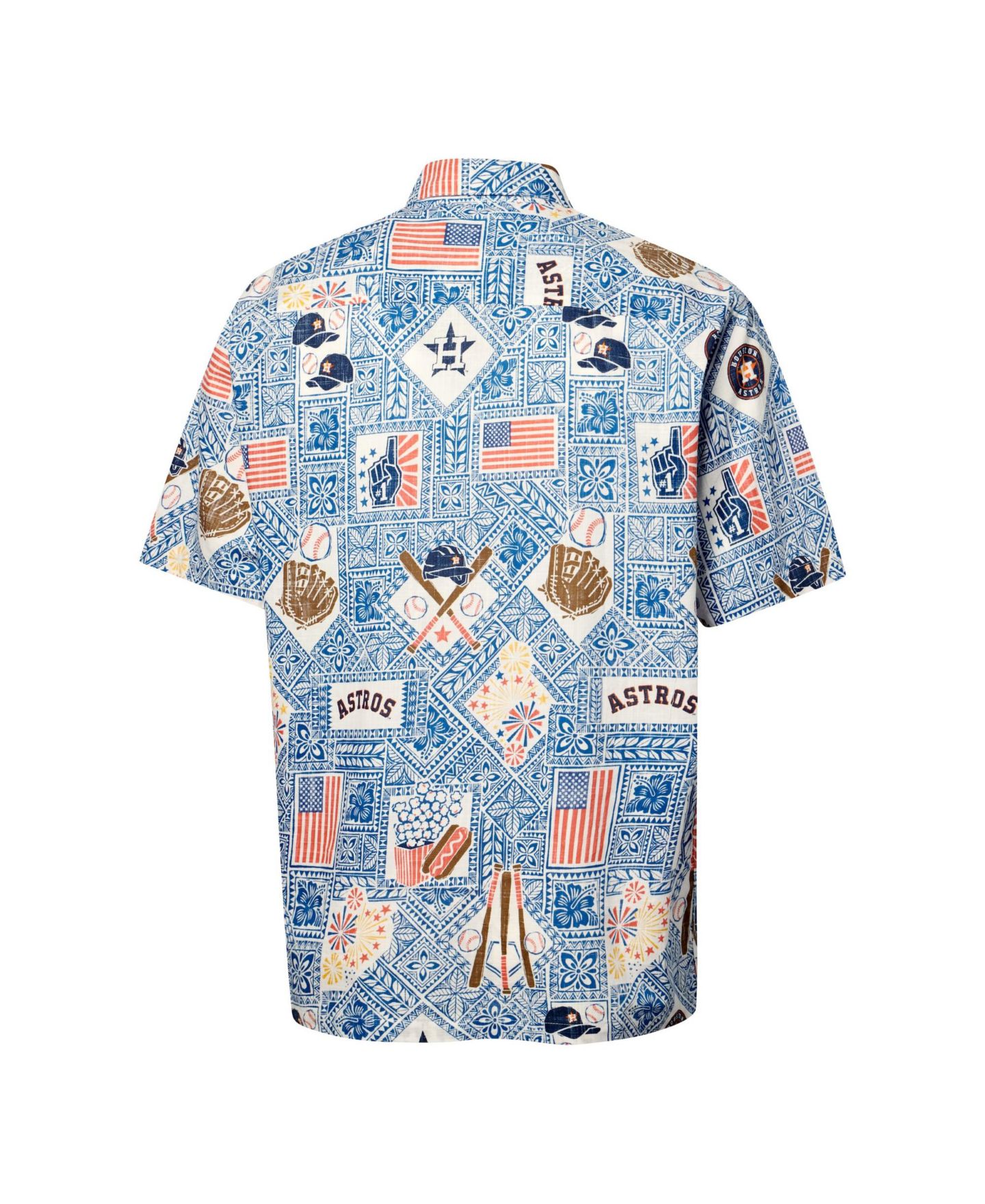 Мужская рубашка Reyn Spooner Blue Houston Astros Americana Button-Up — фото 3