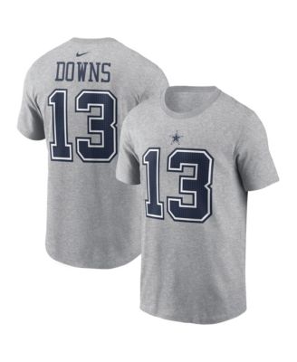Men's Caleb Downs Heather Gray Dallas Cowboys 2026 NFL Draft Name & Number T-Shirt
